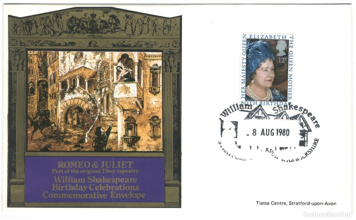 Sellos: Shakespeare Romeo & Juliet (Stratford 1980)_Tiatsa Philatelic Centre; 7804-13