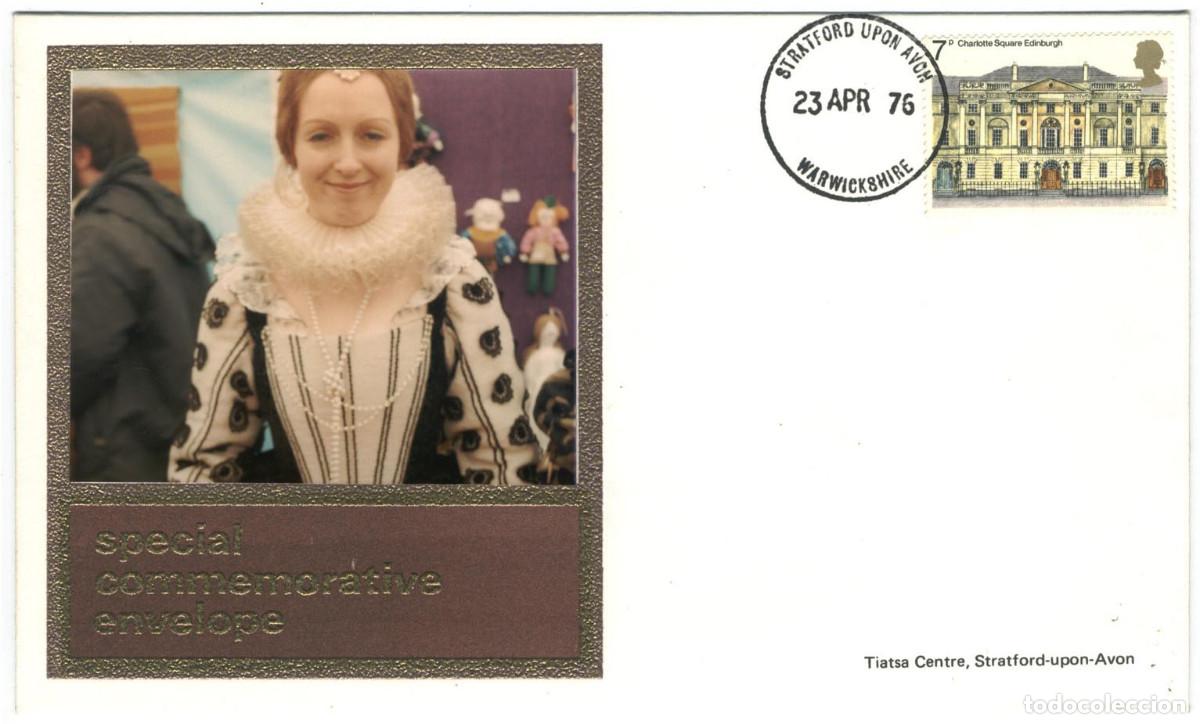 Sellos: Special Commemorative Envelope (Stratford 1976)_Tiatsa Philatelics; 7604-10 A