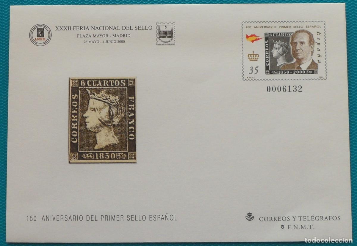 Sellos: 2000-ESPA&Ntilde;A-SOBRES ENTERO POSTALES-VER FOTO-N&ordm;60-XXII FERIA NACIONAL DEL SELLO-MADRIDX