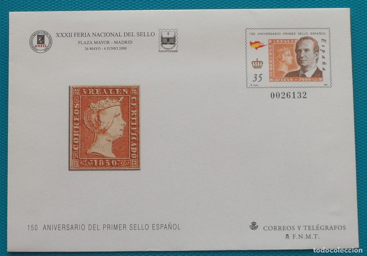 Stamps: 2000-ESPA&Ntilde;A-SOBRES ENTERO POSTALES-VER FOTO-N&ordm;61-XXII FERIA NACIONAL DEL SELLO-MADRIDX