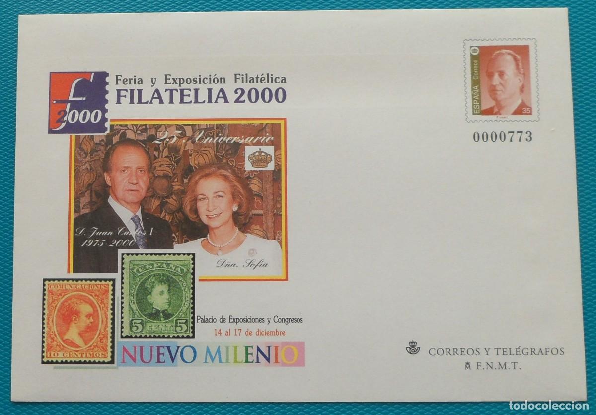 Sellos: 2000-ESPA&Ntilde;A-SOBRES ENTERO POSTALES-VER FOTO-N&ordm;67-FILATELIA 2000-MADRID(5 SOBRES DIFERENTES)