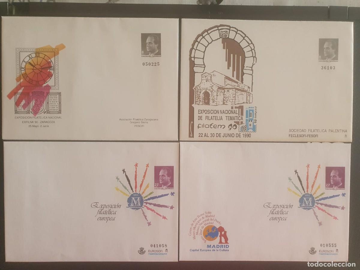 Sellos: SOBRES ENTERO POSTALES EDIFIL 15 +16 + 17 + 18 (*) ESPA&Ntilde;A 1990 1992