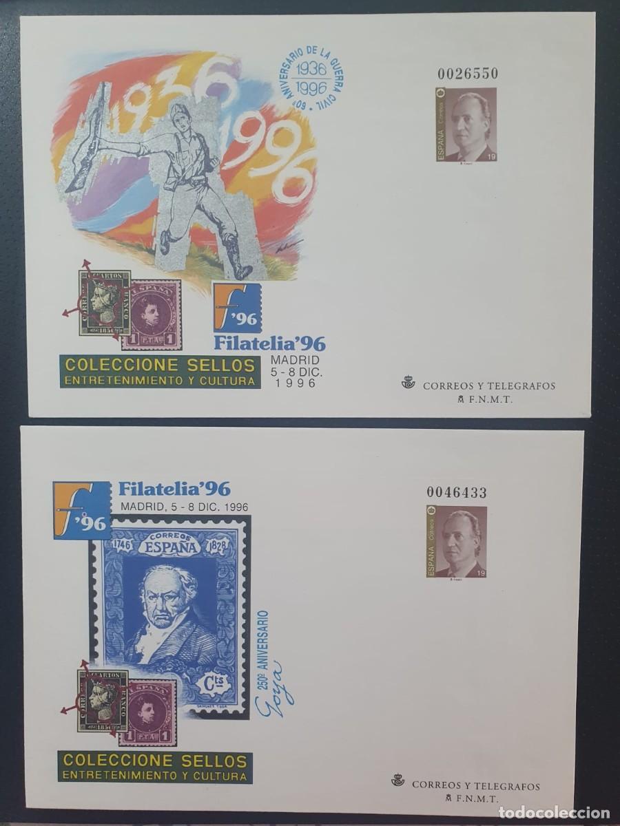 Sellos: SOBRES ENTERO POSTALES EDIFIL 36 + 37 (*) ESPA&Ntilde;A 1996