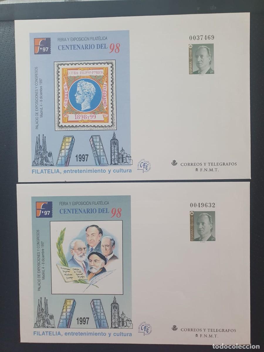 Sellos: SOBRES ENTERO POSTALES EDIFIL 43 + 44 (*) ESPA&Ntilde;A 1997