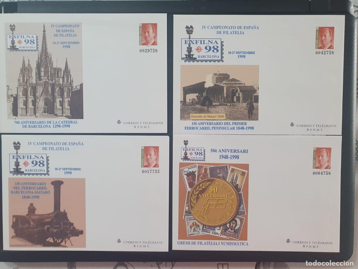 Sellos: SOBRES ENTERO POSTALES EDIFIL 48 (*) los 4 tipos ESPA&Ntilde;A 1998