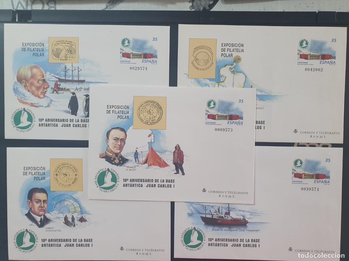 Sellos: SOBRES ENTERO POSTALES EDIFIL 49 (*) los 5 tipos ESPA&Ntilde;A 1998