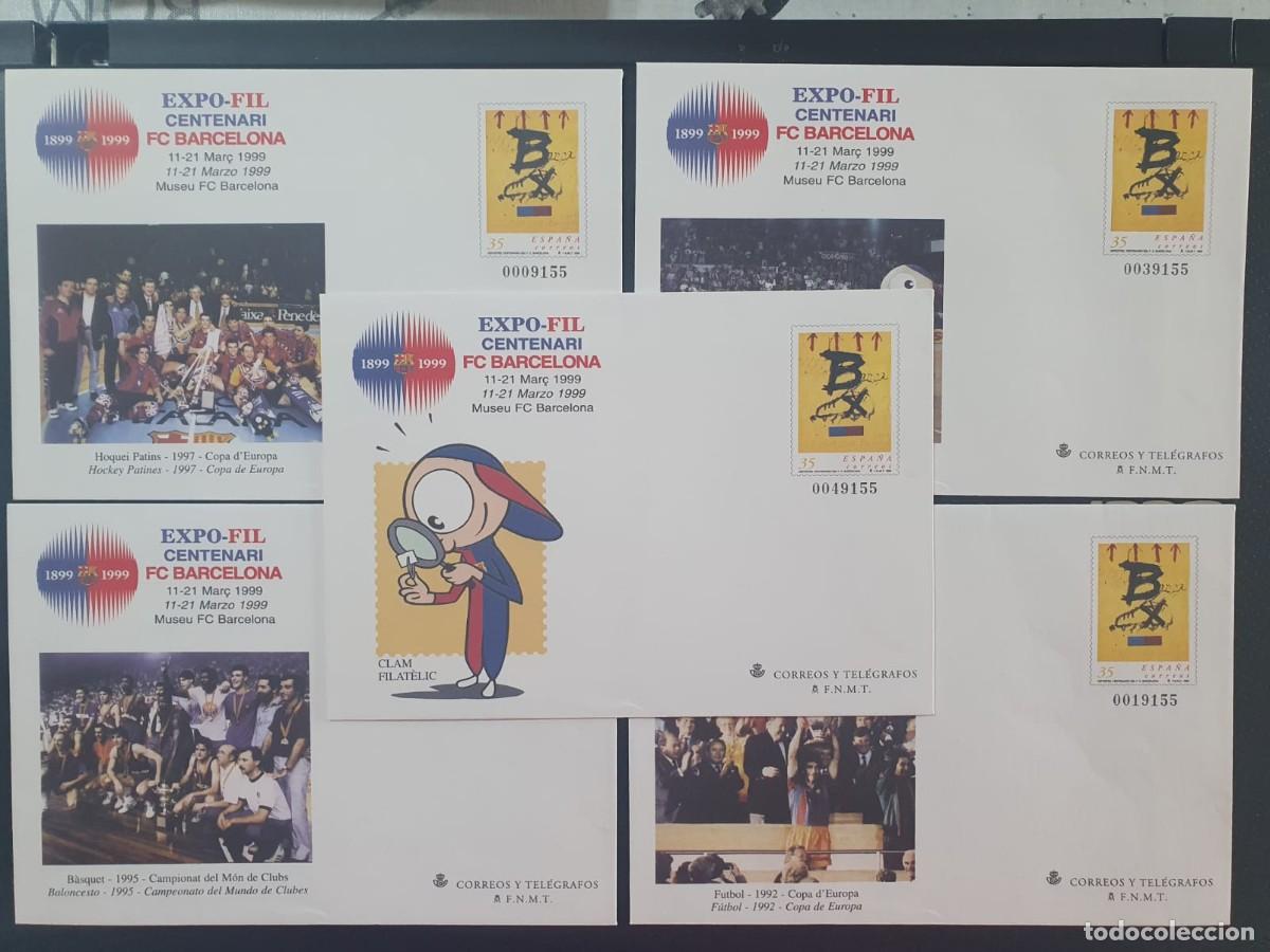 Sellos: SOBRES ENTERO POSTALES EDIFIL 52 (*) los 5 tipos ESPA&Ntilde;A 1999