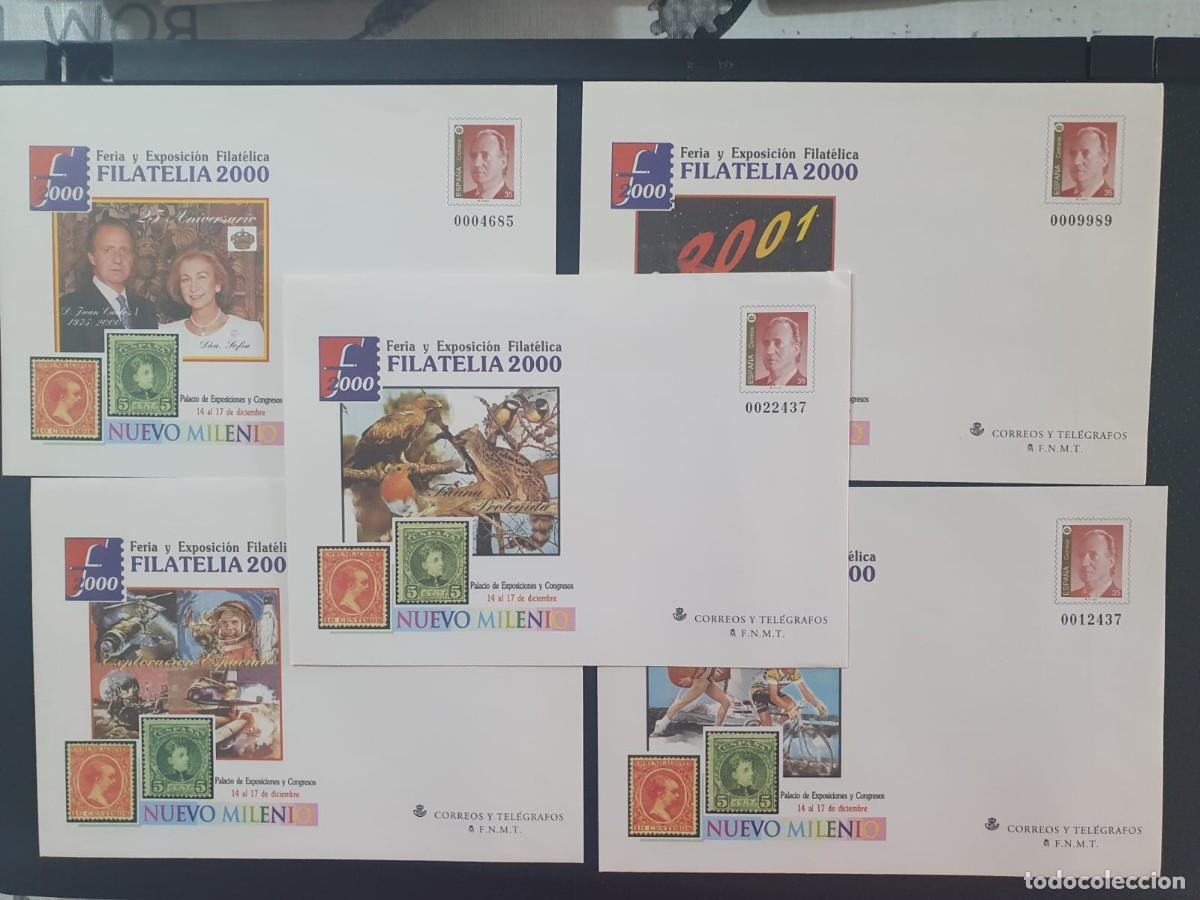 Sellos: SOBRES ENTERO POSTALES EDIFIL 67 (*) los 5 tipos ESPA&Ntilde;A 2000