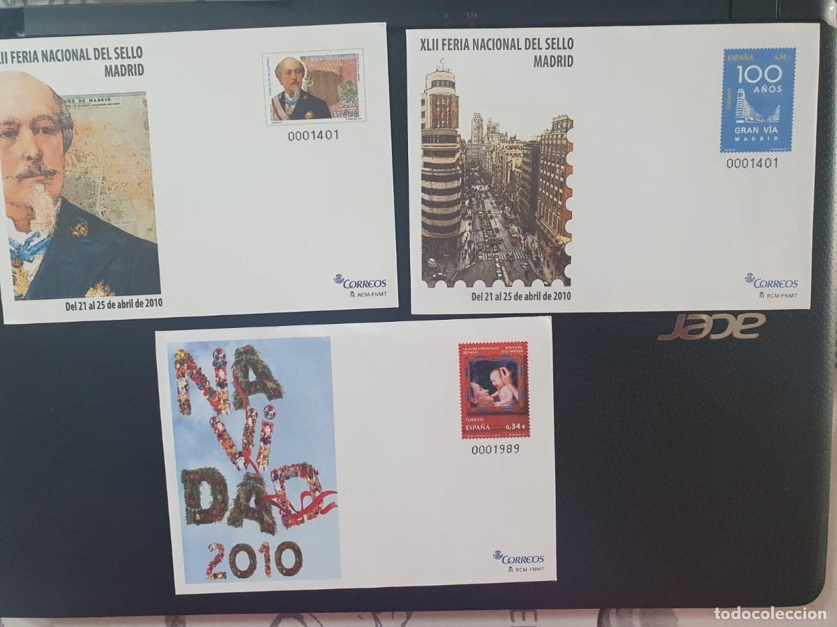 Sellos: SOBRES ENTERO POSTALES EDIFIL 129 + 130 + 131 (*) ESPA&Ntilde;A 2010