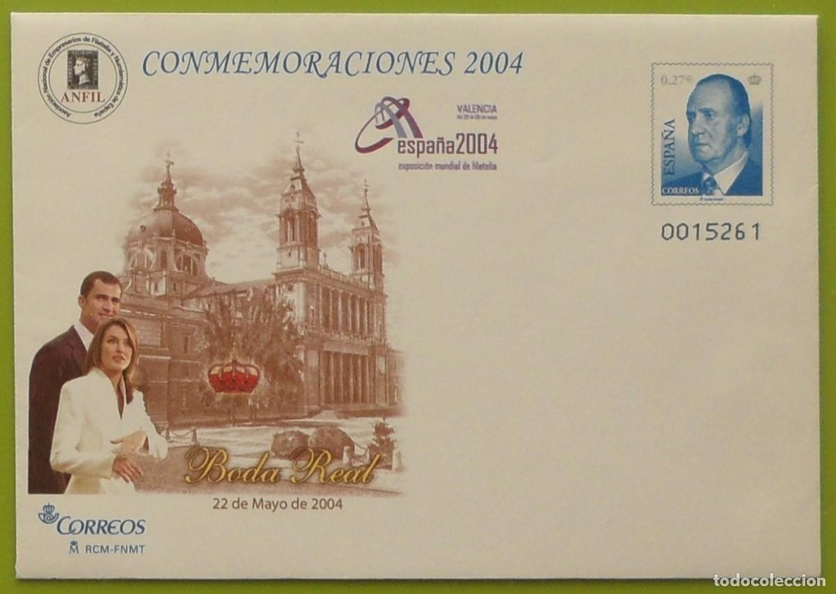Sellos: 2004-ESPA&Ntilde;A-SOBRES ENTERO POSTALES-VER FOTO-N&ordm;92-EXPO.MUNDIAL DE FILATELIA ESPA&Ntilde;A 2004-VALENCIA