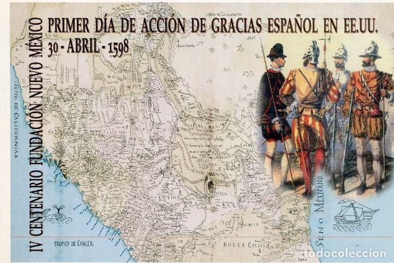 Sellos: 1998-ESPA&Ntilde;A-TARJETAS ENTERO POSTALES-VER FOTO-N&ordm;40-IV CENTENARIO DE LA FUNDACION DE NUEVO MEXICO
