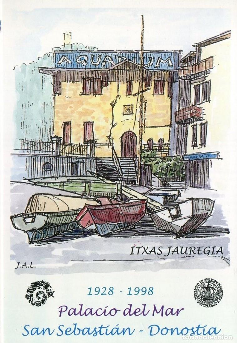 Sellos: 1998-ESPA&Ntilde;A-TARJETAS ENTERO POSTALES-VER FOTO-N&ordm;48-PALACIO DEL MAR-SAN SEBASTIAN