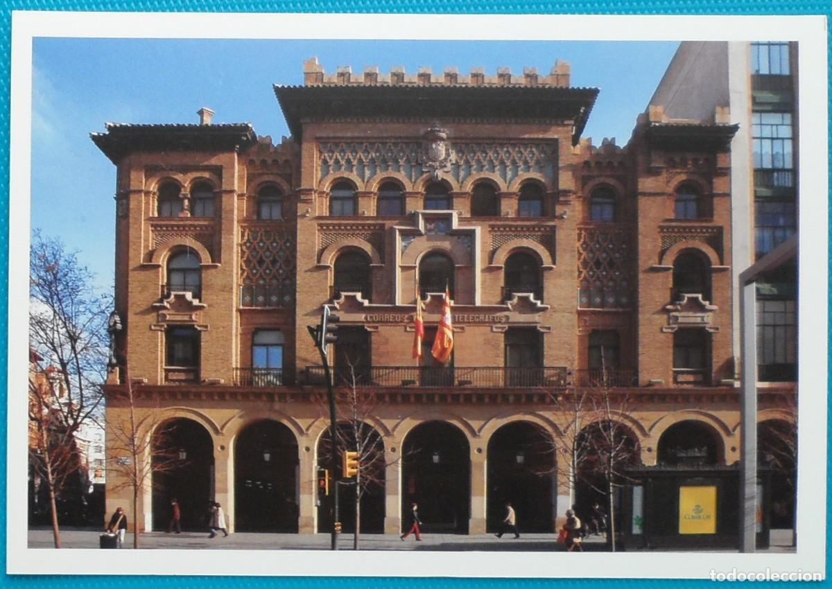 Sellos: 2008-ESPA&Ntilde;A-TARJETAS ENTERO POSTALES-VER FOTO-N&ordm;86-ARQUITECTURA POSTAL-ZARAGOZA