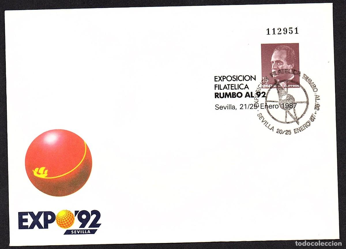 Sellos: SOBRE ENTERO POSTAL EDIFIL N&ordm; 6 CON MATASELLOS CONMEMORATIVO