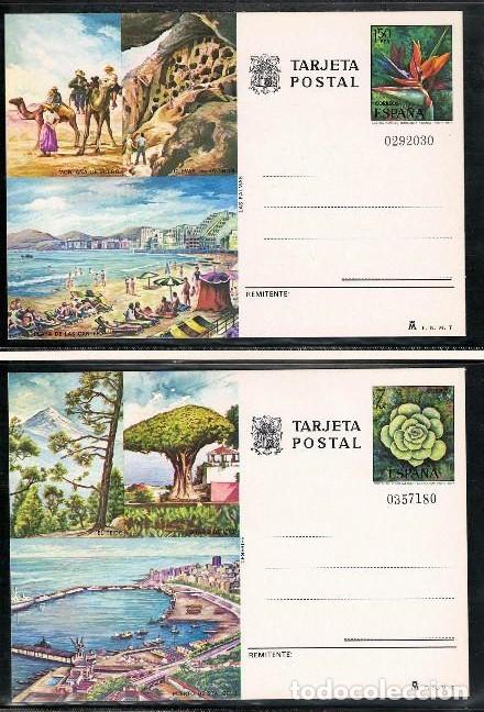 Sellos: 1977-TARJETAS ENTERO POSTALES-VER FOTO-N&ordm;115/6-TURISMO-GRAN CANARIA-TENERIFE