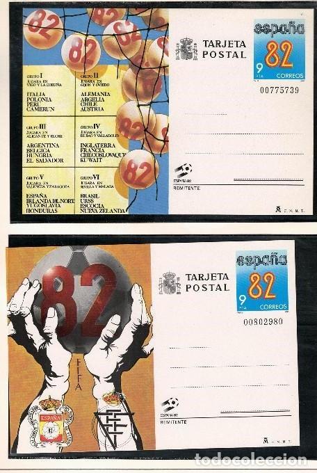 Sellos: 1982-TARJETAS ENTERO POSTALES-VER FOTO-N&ordm;129/32-COPA MUNDIAL DE FUTBOL ESPA&Ntilde;A 82
