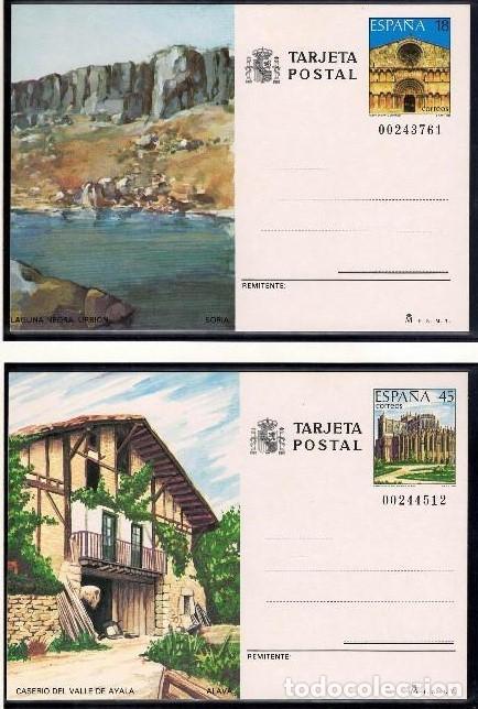 Sellos: 1989-TARJETAS ENTERO POSTALES-VER FOTO-N&ordm;147/8-TURISMO-SORIA-ALAVA