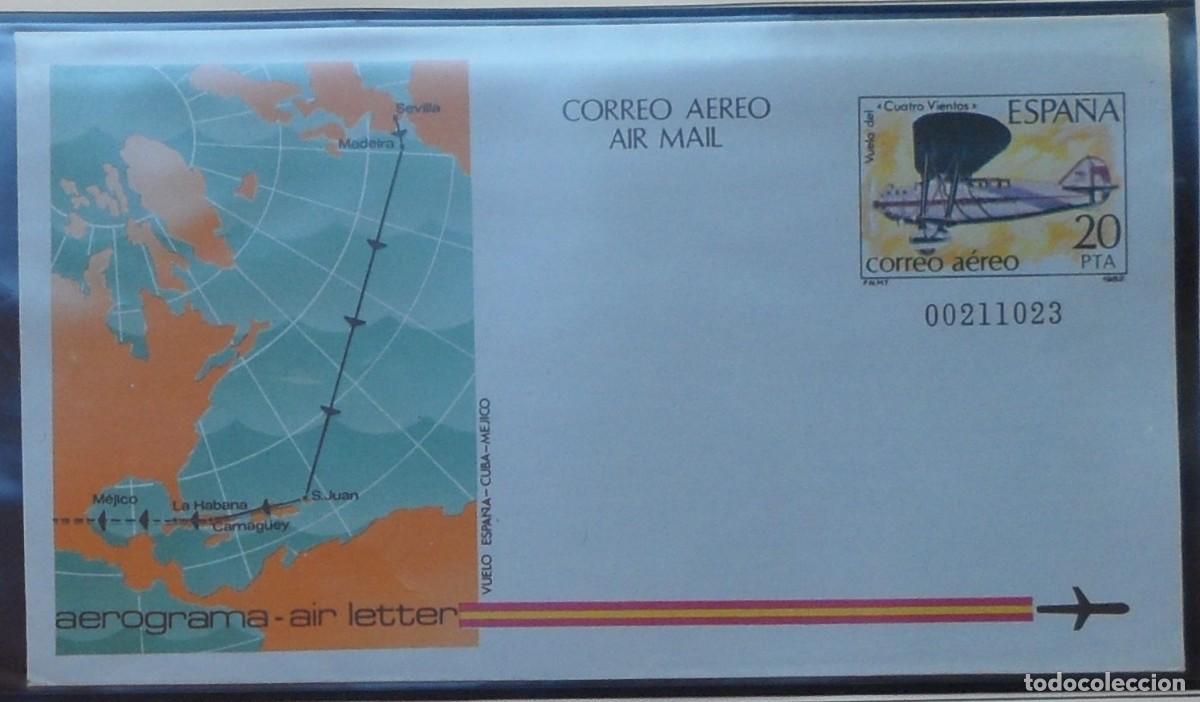 Sellos: ESPA&Ntilde;A-SELLOS-ENTERO POSTALES-LIQUIDACION TOTAL-AEROGRAMAS-VER FOTO-N&ordm;203