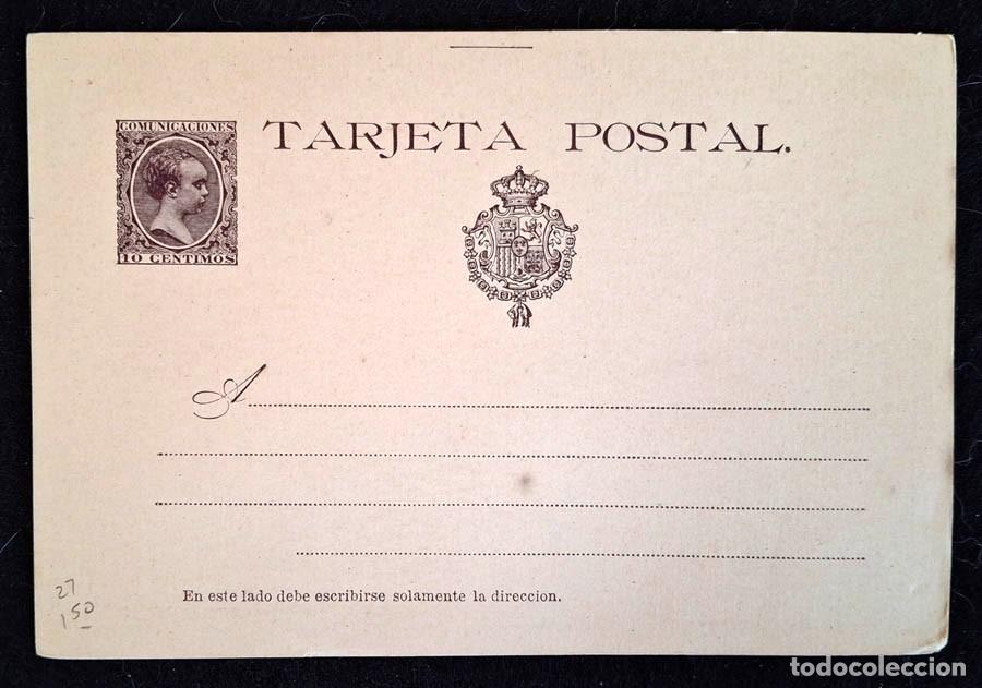 Sellos: Entero postal Alfonso XIII, 10 c&eacute;ntimos