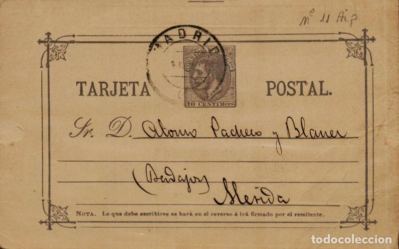 Sellos: FA4745. Tarjeta postal dirigida de Madrid a M&eacute;rida