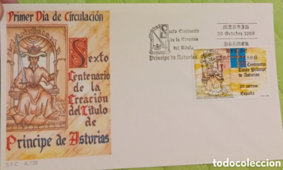 Sellos: Filatelia sellos sobr&eacute; del primer d&iacute;a de circulaci&oacute;n
