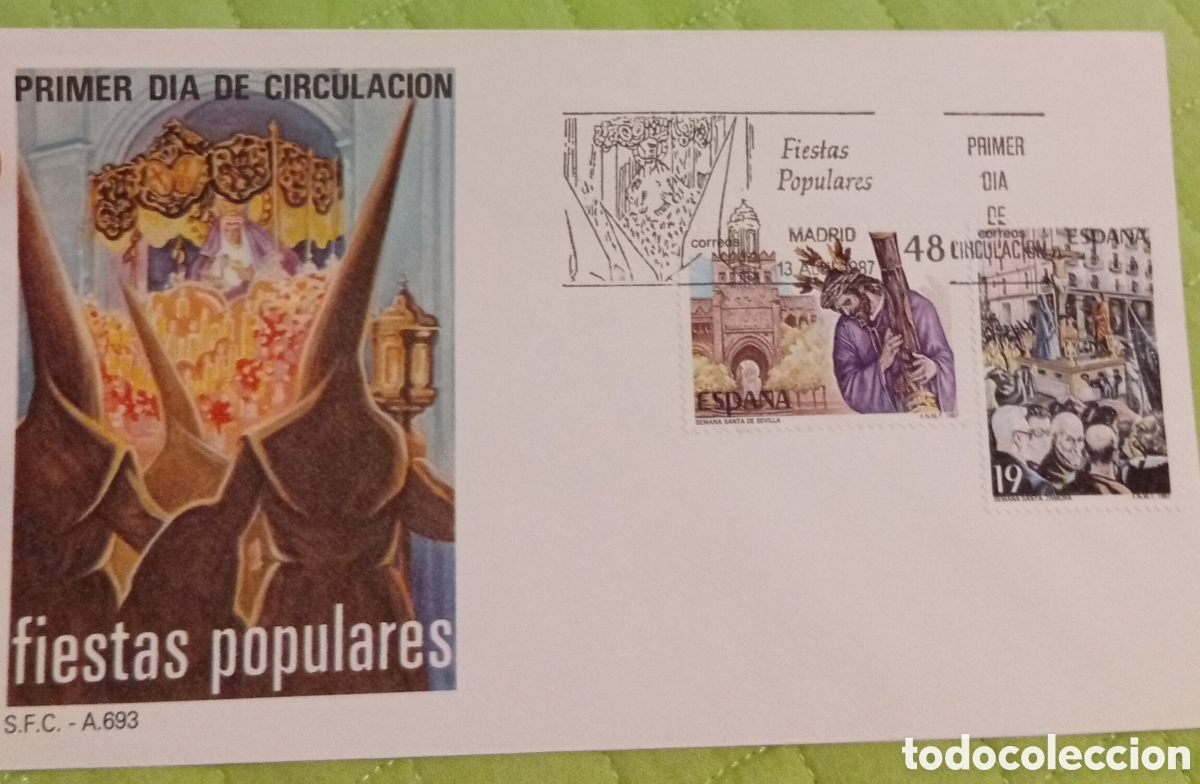 Sellos: Filatelia sellos sobr&eacute; del primer d&iacute;a de circulaci&oacute;n