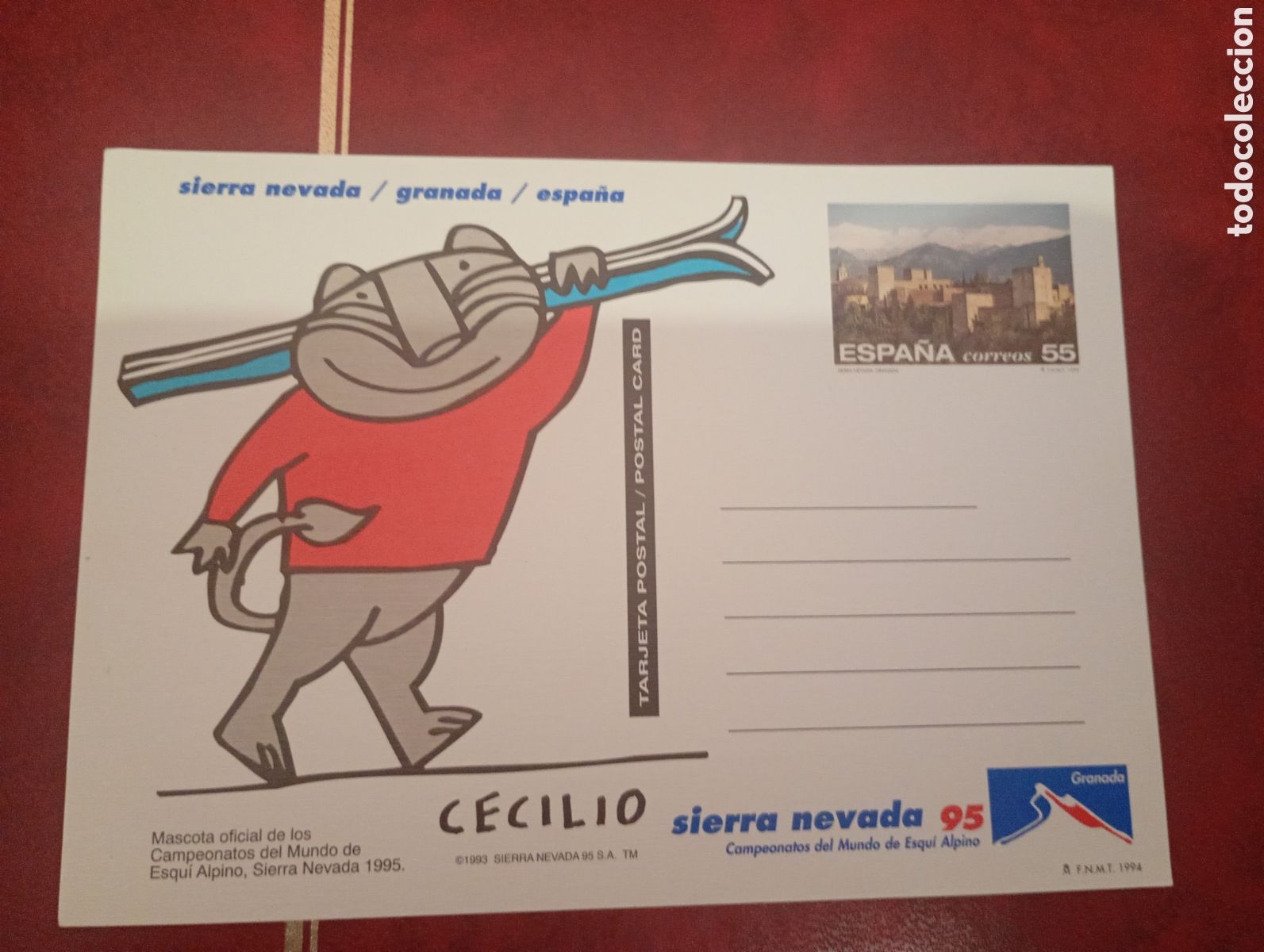 Sellos: Entero postal Granada 1995 Cecilio