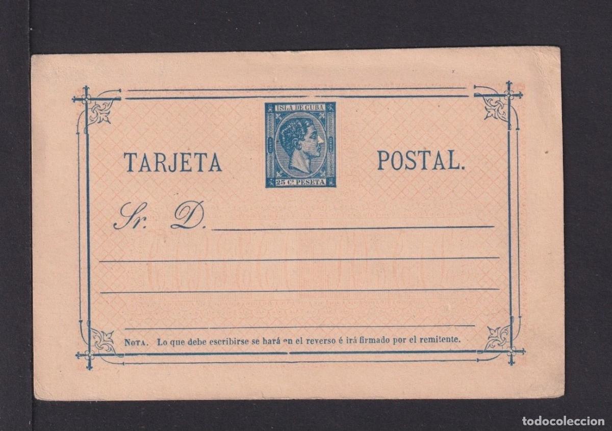 Briefmarken: ESPA&Ntilde;A CUBA ENTERO POSTAL 1878 ALFONSO XII 25 CTS
