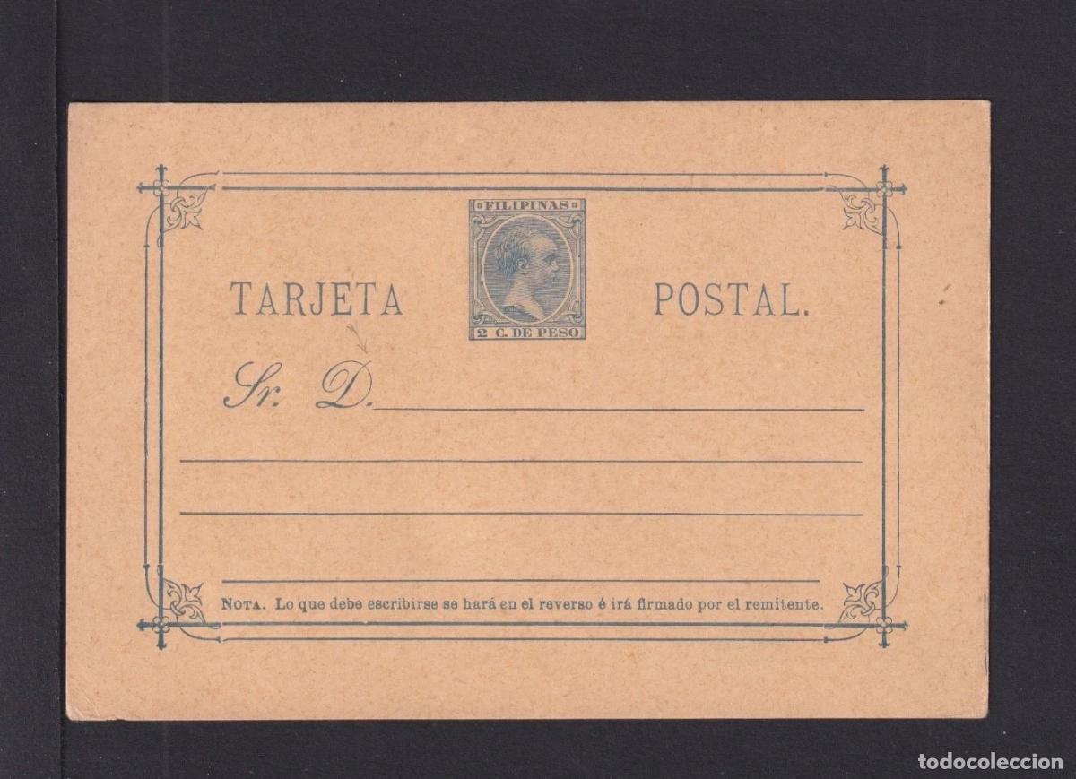 Selos: ESPA&Ntilde;A ENTERO POSTAL ALFONSO XIII FILIPINAS 2 C