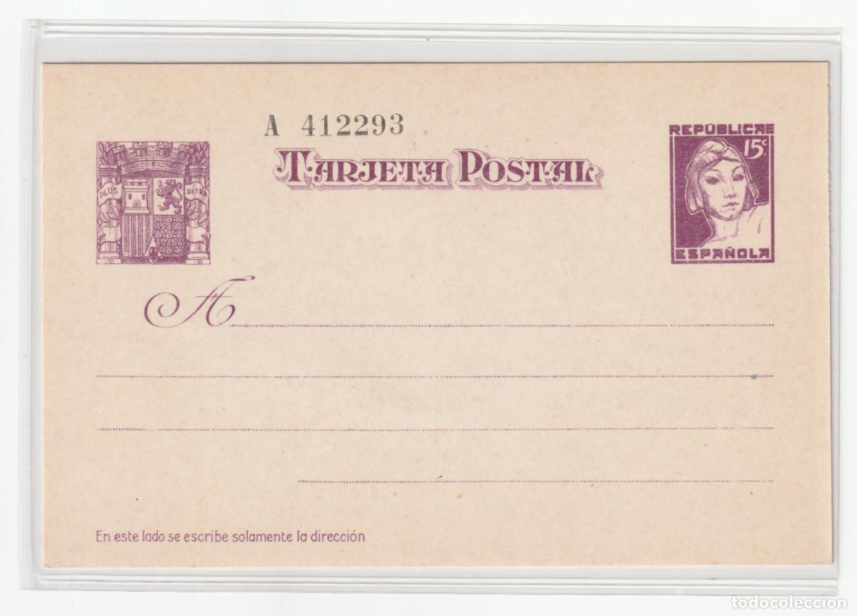 Briefmarken: Entero postal. 1937 Matrona. Edifil 75. Nuevo.