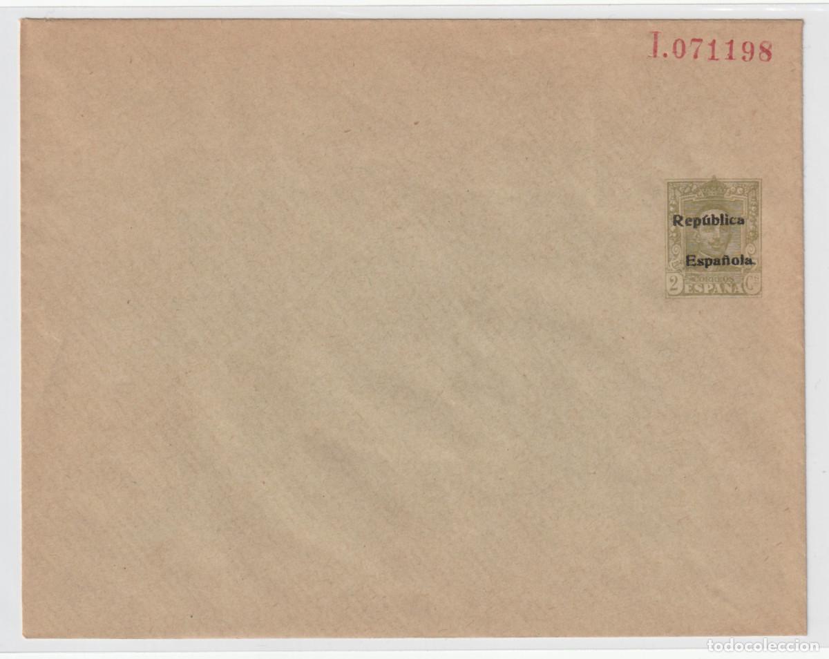 Briefmarken: Sobre entero postal. 1931-1939 Rep&uacute;blica Espa&ntilde;ola. Edifil 56. Nuevo.