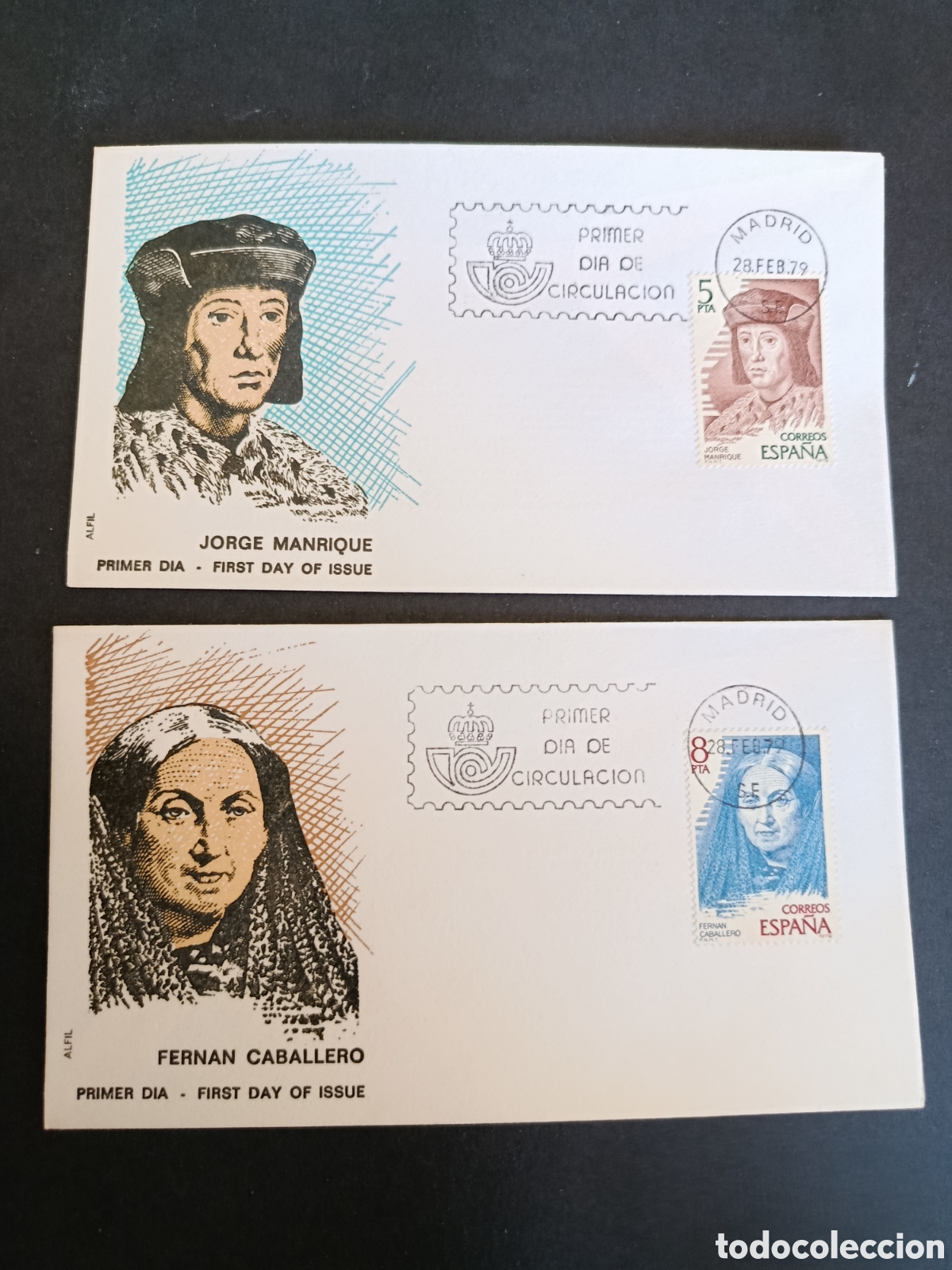 Stamps: EDIFIL 2512 A 2515. 1979. SPD. PERSONAJES ESPA&Ntilde;OLES. COMPLETA.