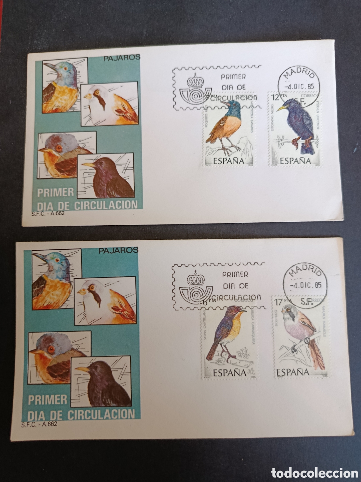 Stamps: SPD. EDIFIL 2820/2823. COMPLETA. 1985. P&Aacute;JAROS.