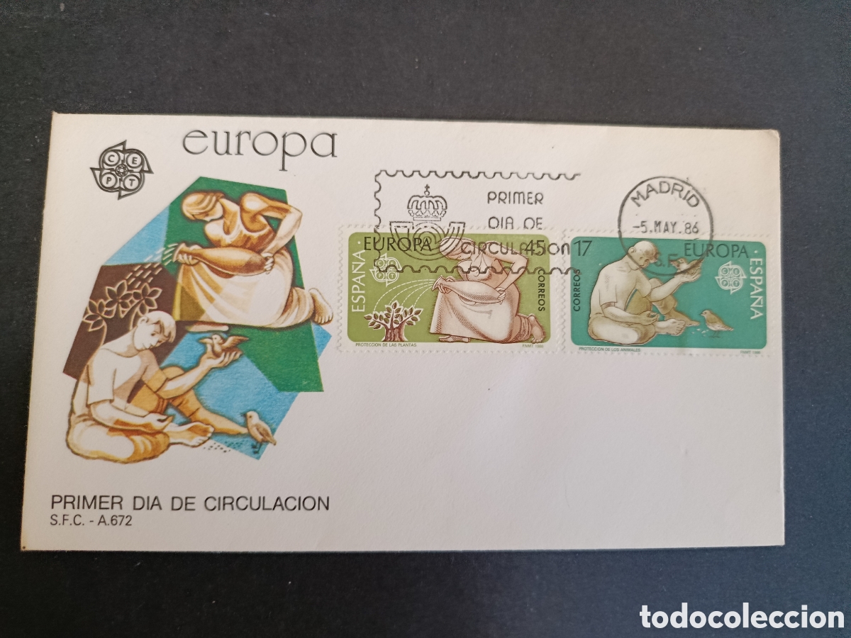 Sellos: SPD. EDIFIL 2847/2848. COMPLETA. 1986. EUROPA CEPT.