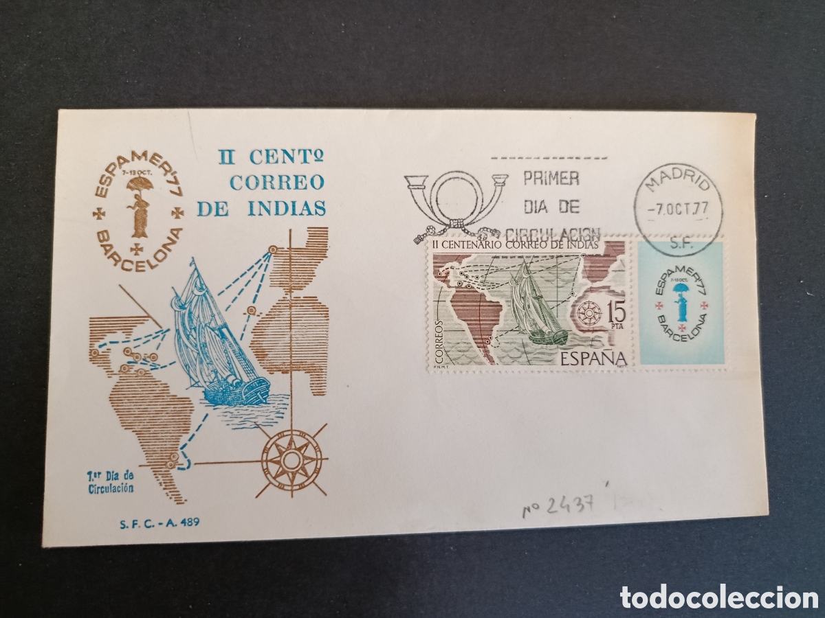 Stamps: SPD. EDIFIL 2437. COMPLETA. 1977. ESPAMER 77.
