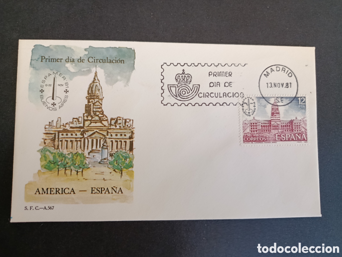Sellos: SPD. EDIFIL 2632. COMPLETA. 1981. ESPAMER 81.