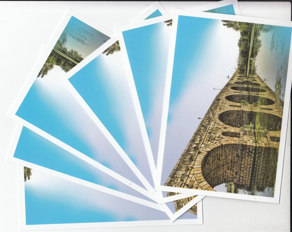 Sellos: LOTE DE 6 TARJETAS DE CORREO PUENTES DE ESPA&Ntilde;A - PUENTE ROMANO DE MERIDA