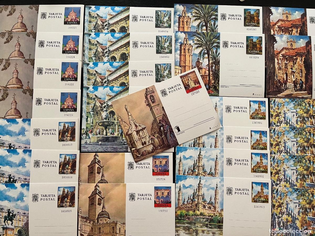 Sellos: TARJETA ENTERO POSTALES 1,5 5 y 7 PESETAS - SIN CIRCULAR - CIUDADES ESPA&Ntilde;OLAS