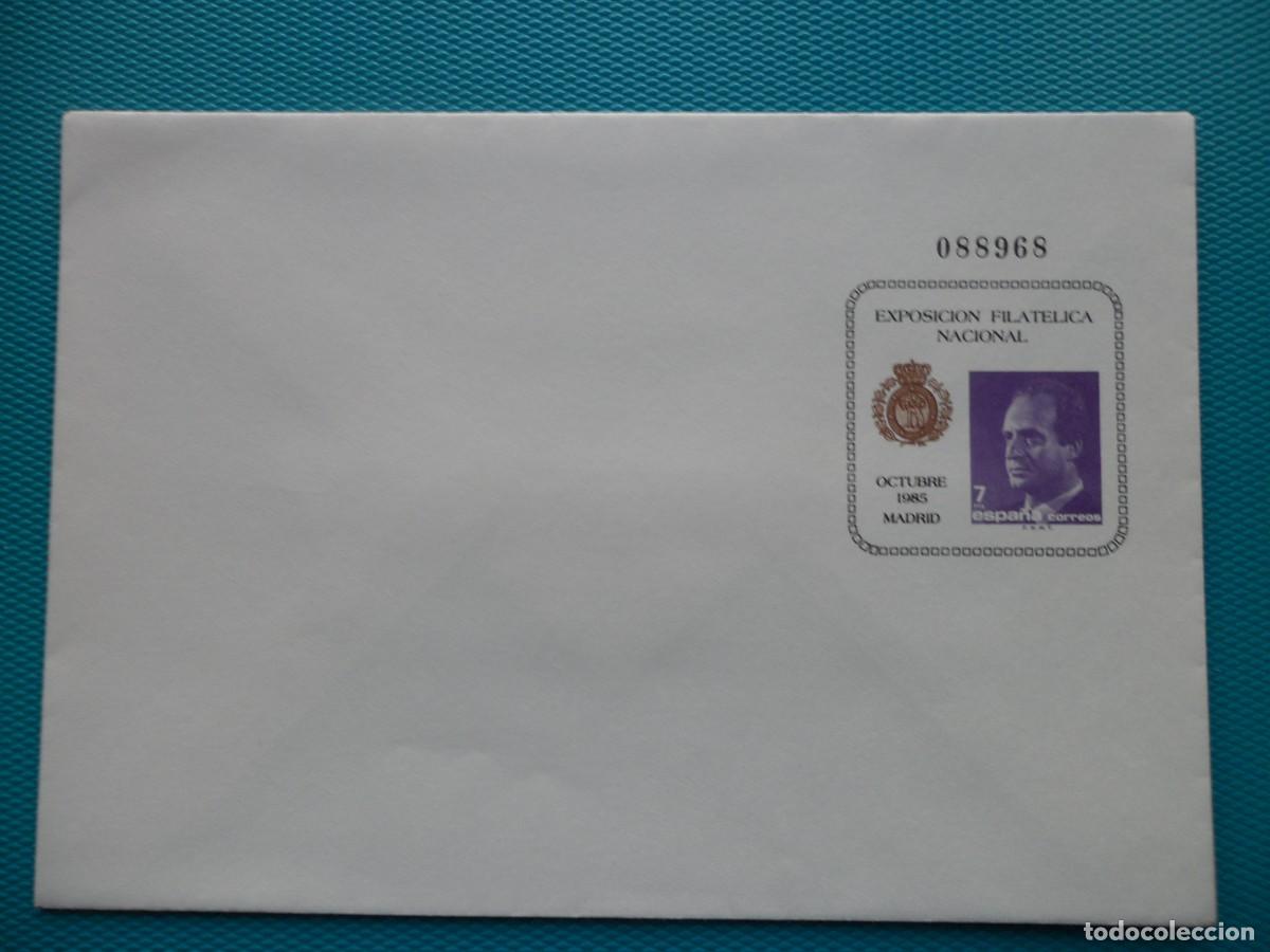 Sellos: 1985-ESPA&Ntilde;A-SOBRES ENTERO POSTALES-VER FOTO-N&ordm;1/2-EXFILNA 85-MADRID