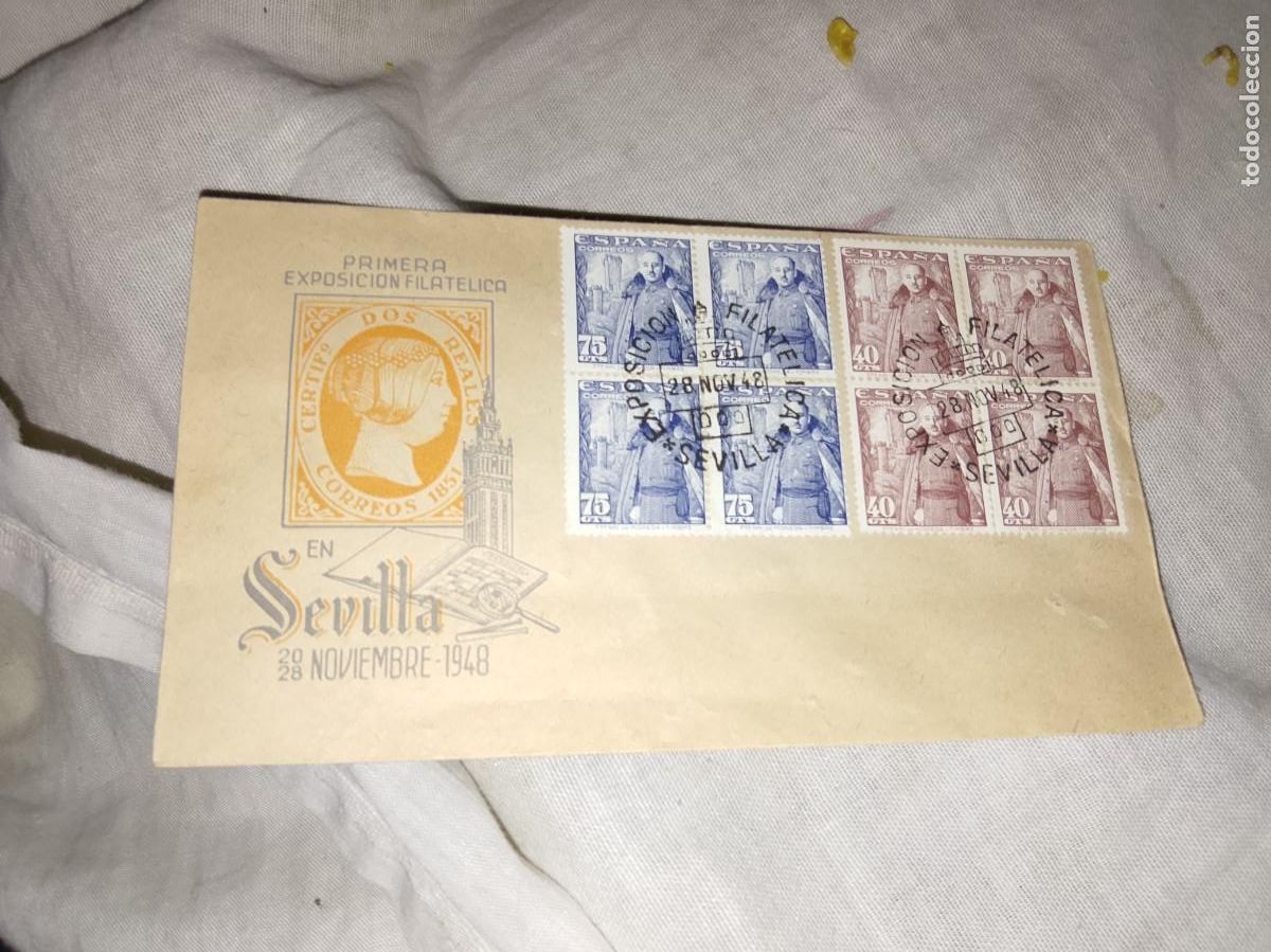 Sellos: Primera Exposici&oacute;n Filat&eacute;lica de Sevilla, celebrada en el marco del VII Centenario de la Reconquista