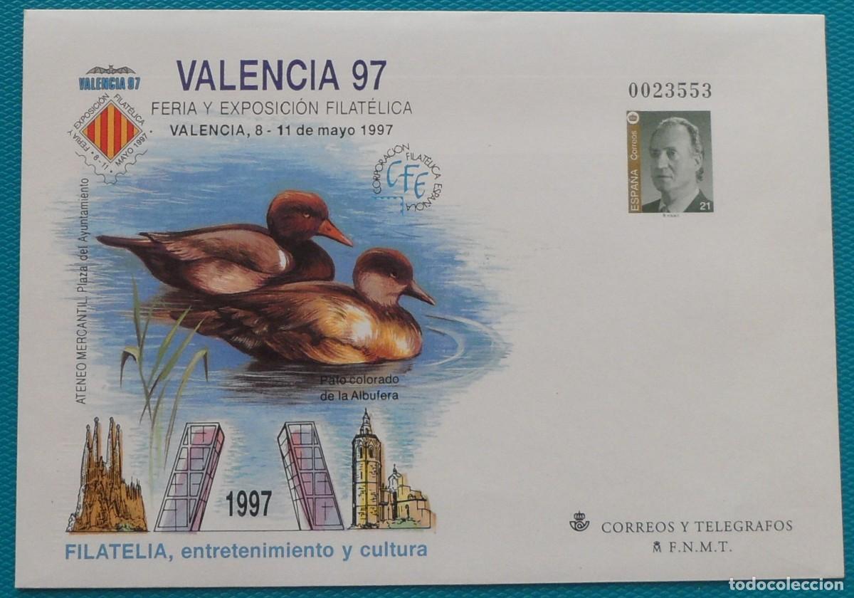 Sellos: 1997-ESPA&Ntilde;A-SOBRES ENTERO POSTALES-VER FOTO-N&ordm;40-VALENCIA 97