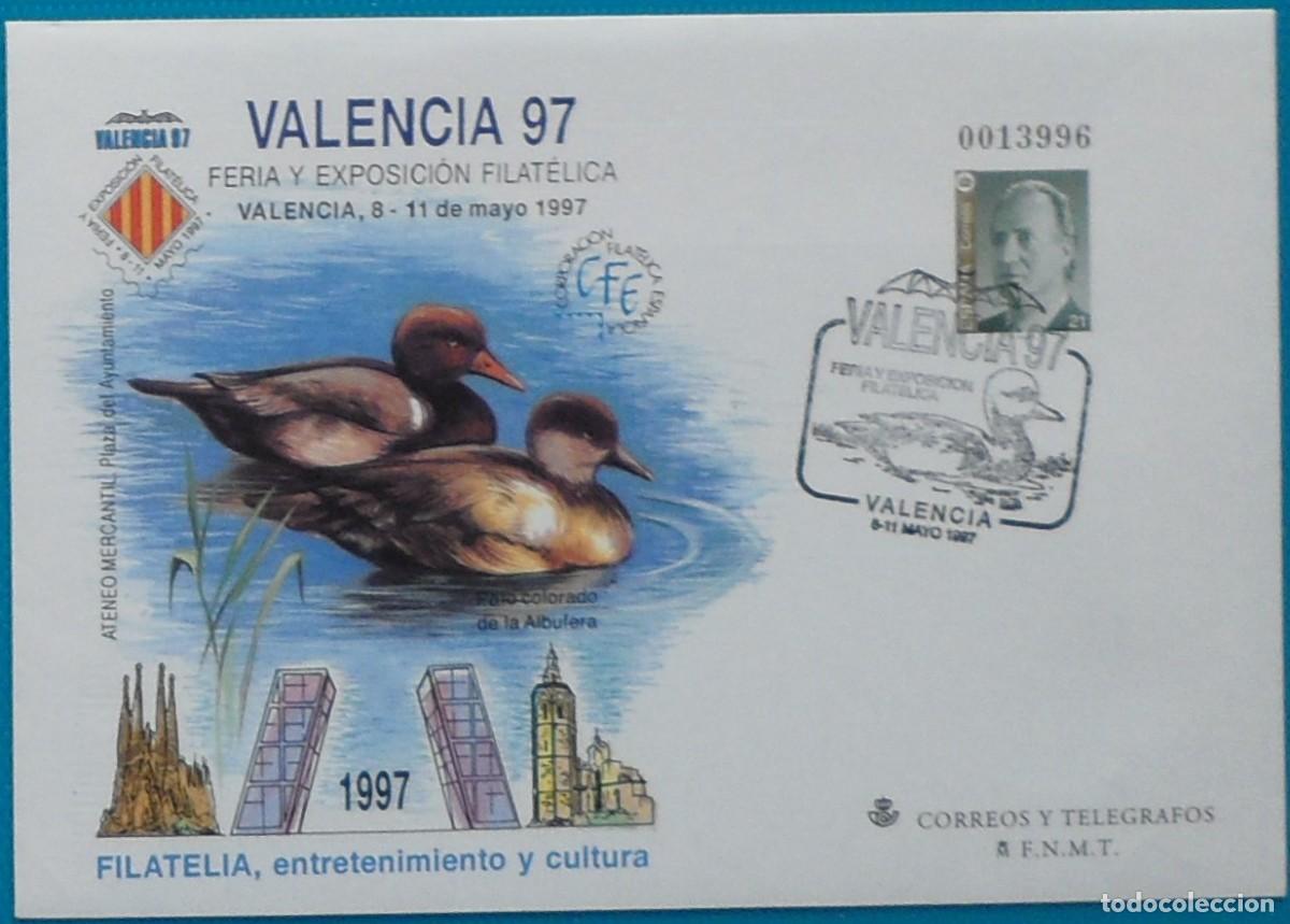 Sellos: 1997-ESPA&Ntilde;A-SOBRES ENTERO POSTALES-VER FOTO-N&ordm;40-VALENCIA 97