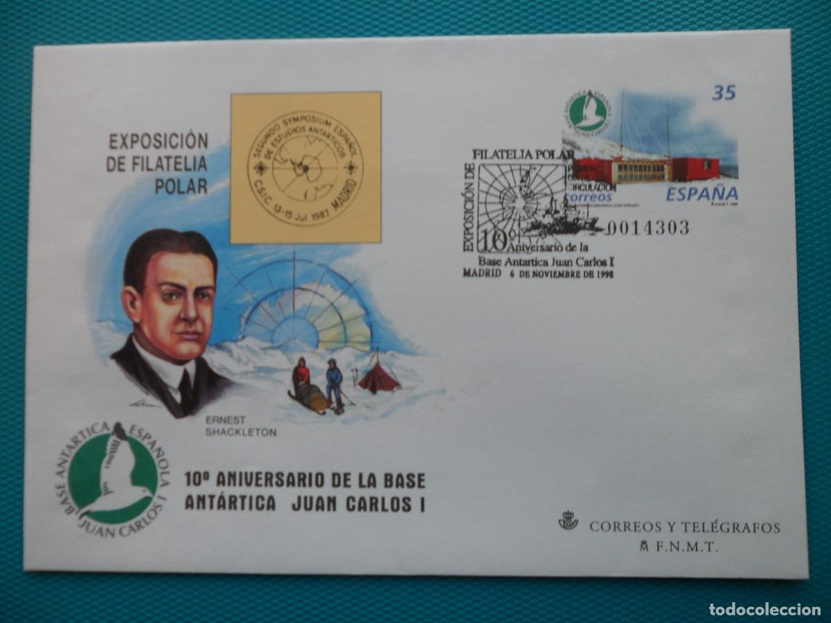 Sellos: 1998-ESPA&Ntilde;A-SOBRES ENTERO POSTALES-VER FOTO-N&ordm;49-EXPO.FILATELICA POLAR-MADRID