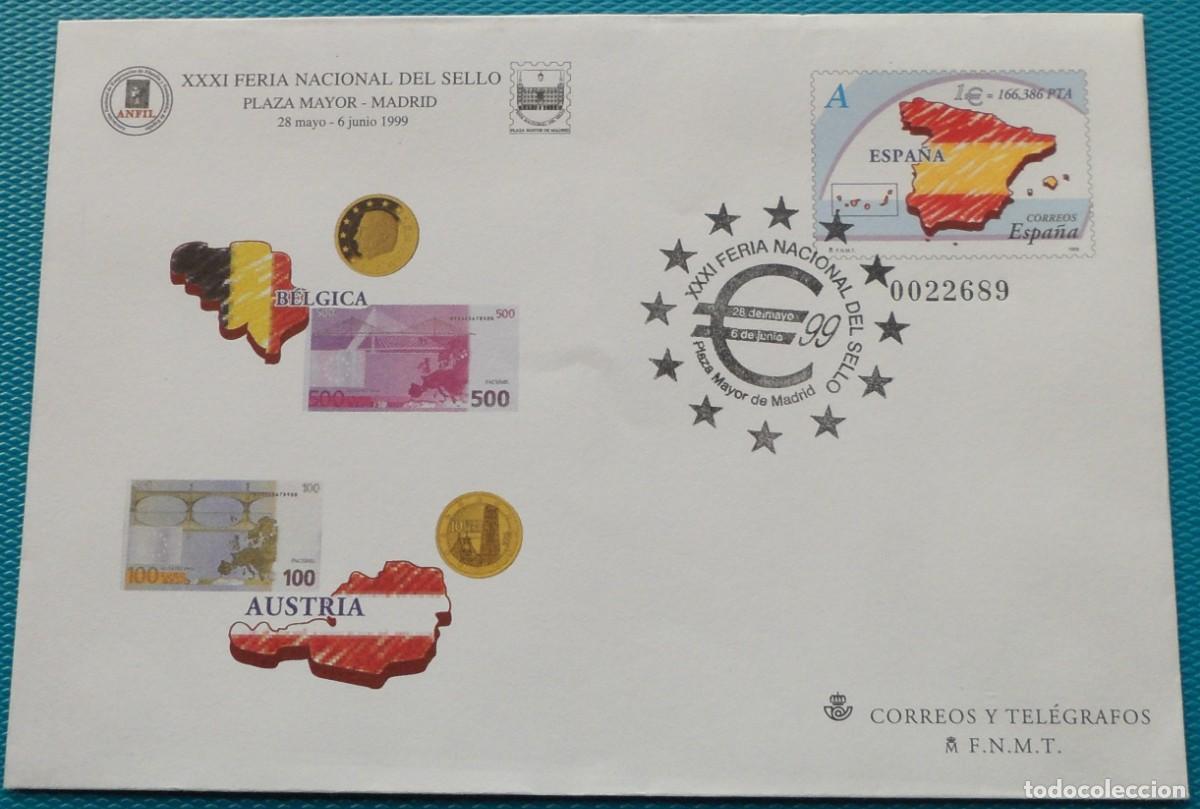 Sellos: 1999-ESPA&Ntilde;A-SOBRES ENTERO POSTALES-VER FOTO-N&ordm;53-BARNAFIL 99-BARCELONA