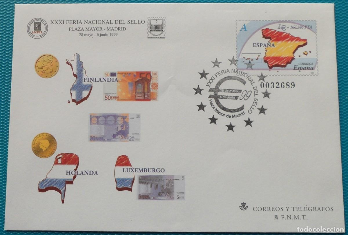Sellos: 1999-ESPA&Ntilde;A-SOBRES ENTERO POSTALES-VER FOTO-N&ordm;53-BARNAFIL 99-BARCELONA