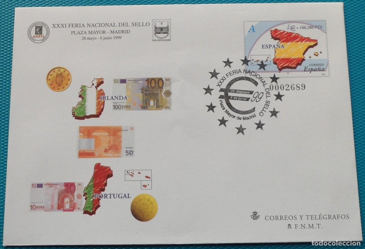Sellos: 1999-ESPA&Ntilde;A-SOBRES ENTERO POSTALES-VER FOTO-N&ordm;53-BARNAFIL 99-BARCELONA