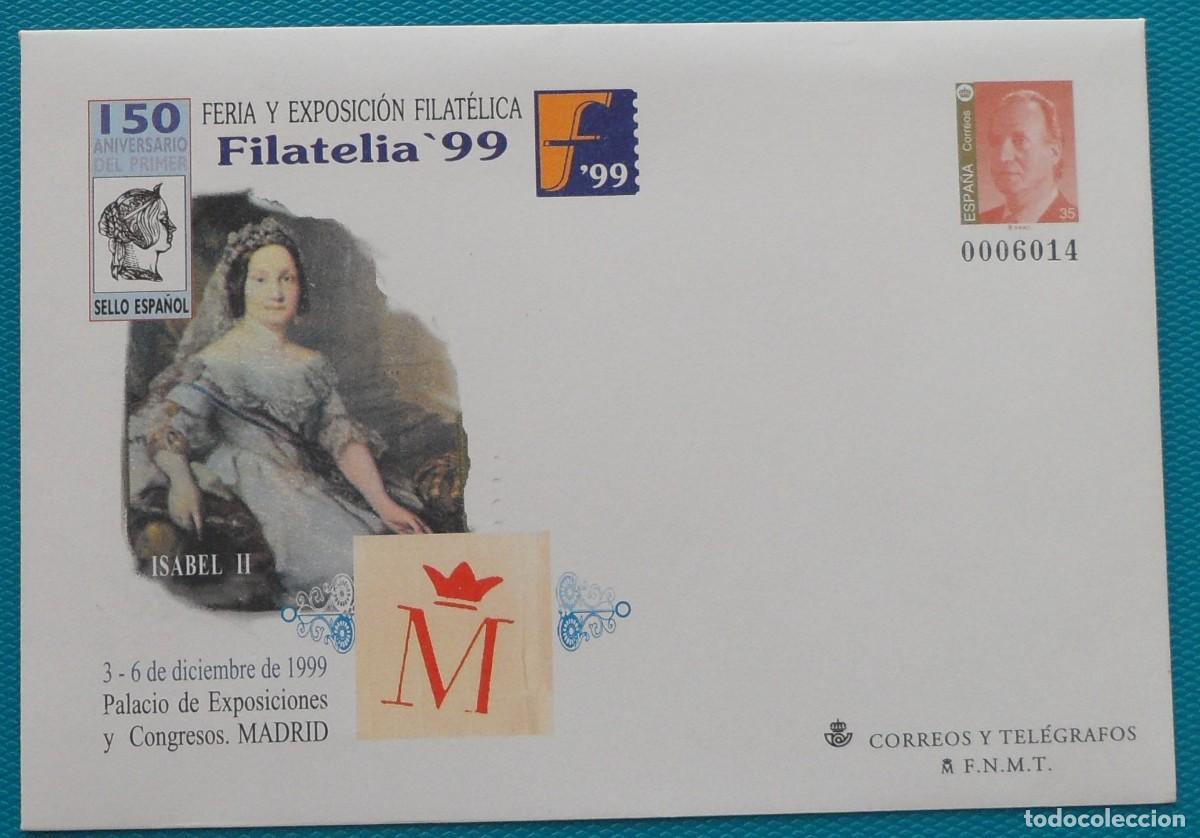 Sellos: 1999-ESPA&Ntilde;A-SOBRES ENTERO POSTALES-VER FOTO-N&ordm;57-FILATELIA 99-MADRID(5 SOBRES DIFERENTES)