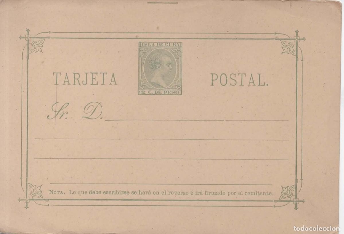 Sellos: ENTERO POSTAL ALFONSO XIII CUBA 2 CTS