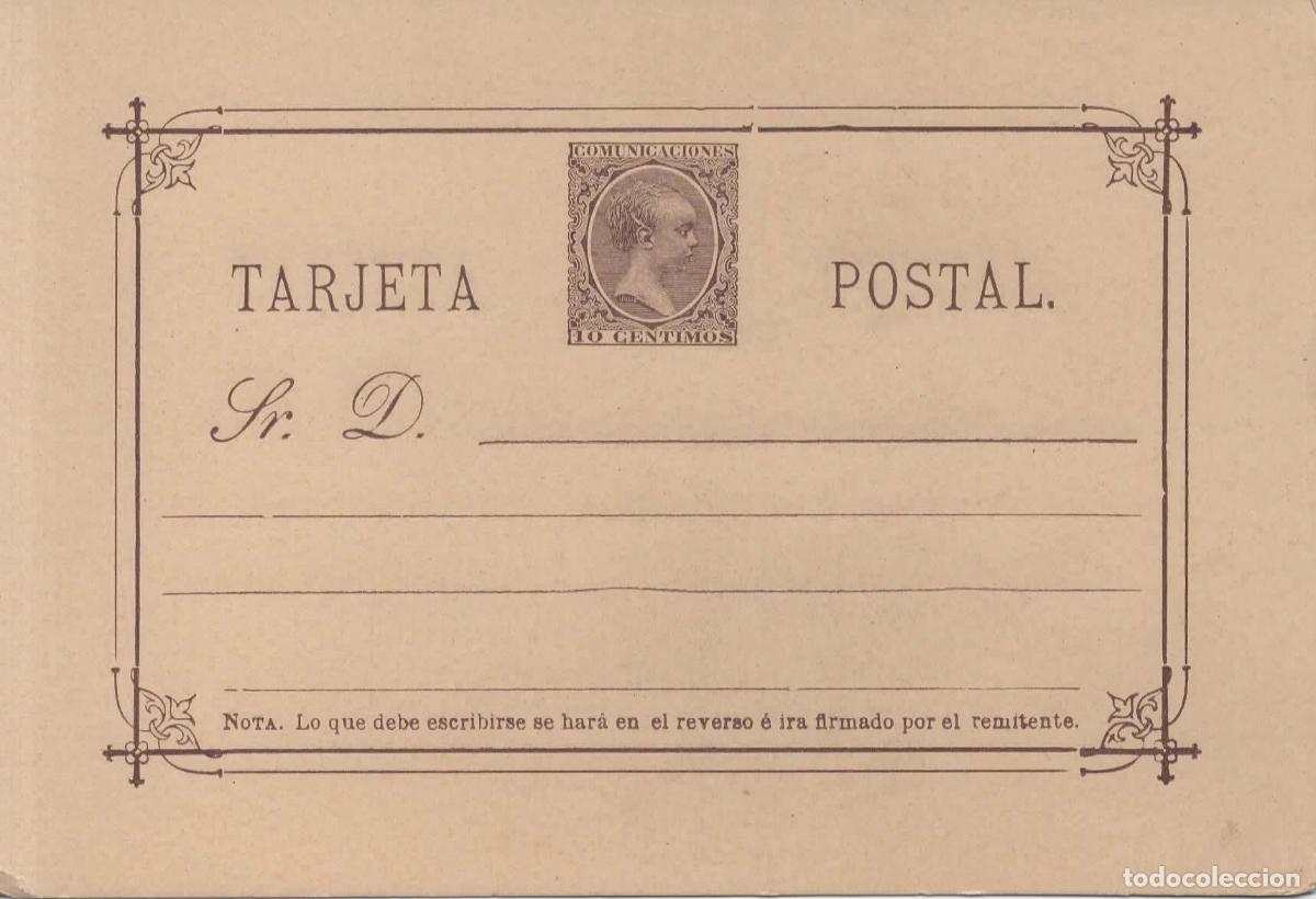 Sellos: ENTERO POSTAL ALFONSO XIII 1889