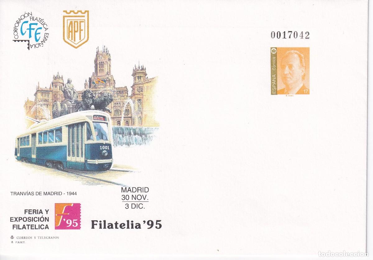 Sellos: SOBRE ENTERO POSTAL N&ordm; 29 EXP. FILATELICA DE MADRID DEL A&Ntilde;O 1995